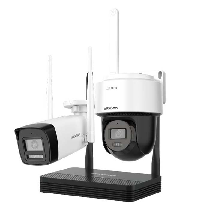 Комплект Wi-Fi видеонаблюдения Hikvision NKS424W03H, 4 Мп, 2.8 мм